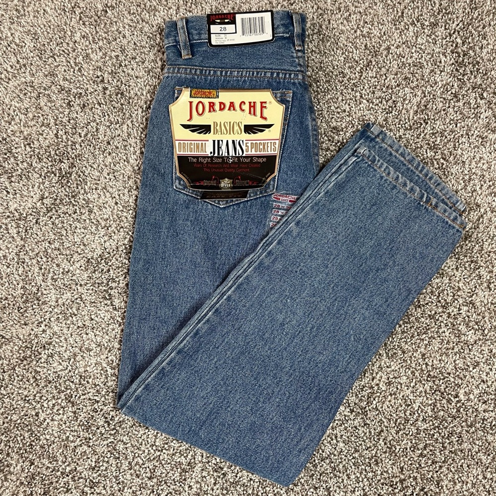 Jordache Men's Classic Blue Relaxed Jeans NWT Size 28